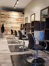 Row of styling chairs at Salon 11